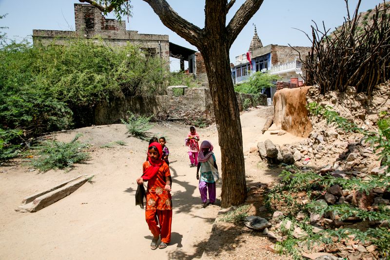 On a Sandy Street in Tordi Garh, India