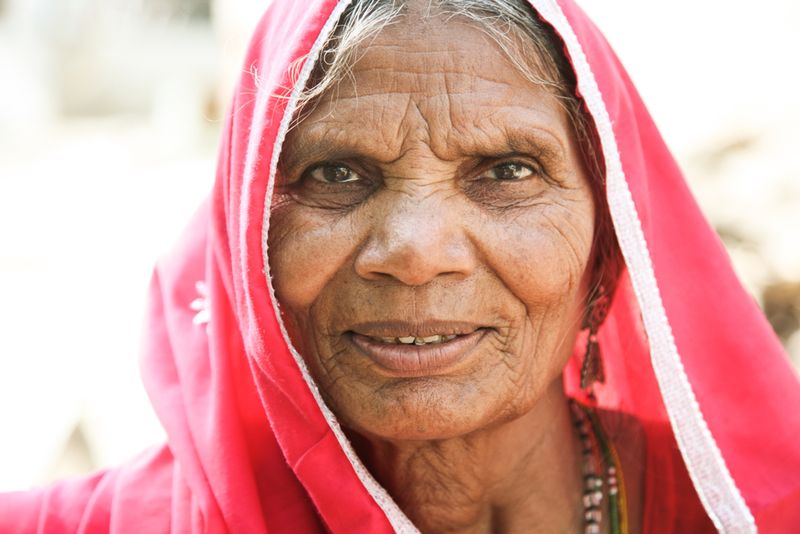 Portrait of a Woman in Tordi Garh, India