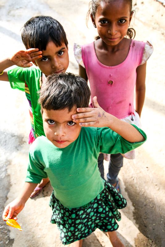 With Shouts of Namaste They Salute, Tordi Garh, India
