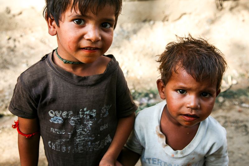 Kids in Tordi Garh, India