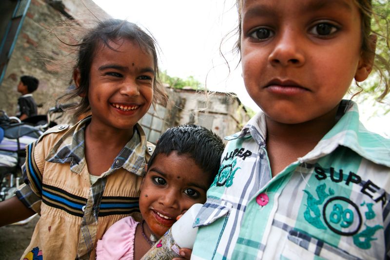 Kids at my Camera, Tordi Garh, India
