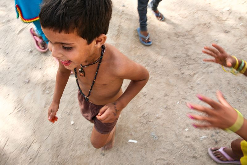 Playing Catch Me If You Can, Tordi Garh, India