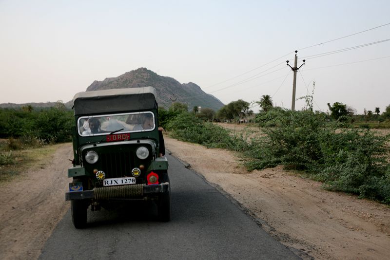 On a Jeep Safari, Tordi Garh, India