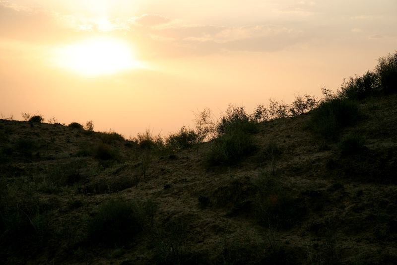 Sunset near Tordi Garh, India