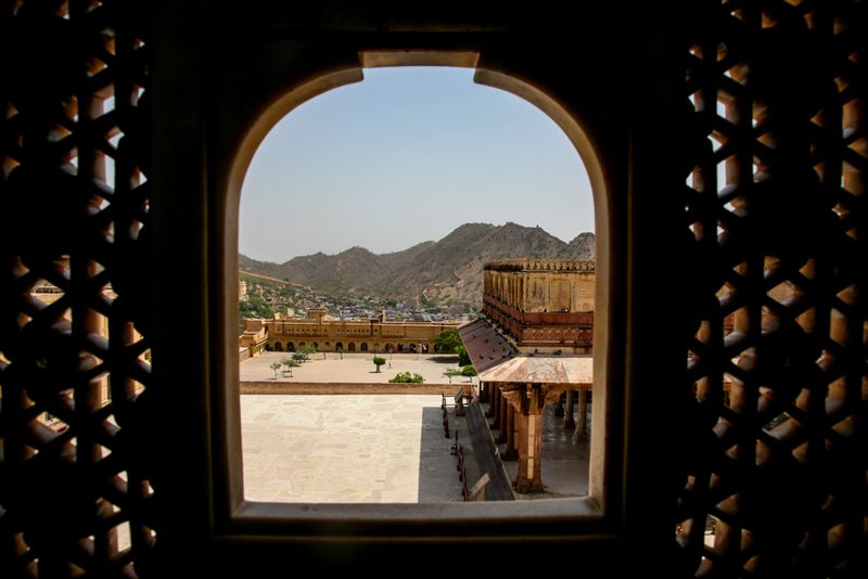 Jaipur from the Amber Fort, India