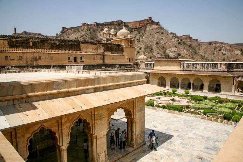 In the Shade at the Amber Fort, Jaipur, India