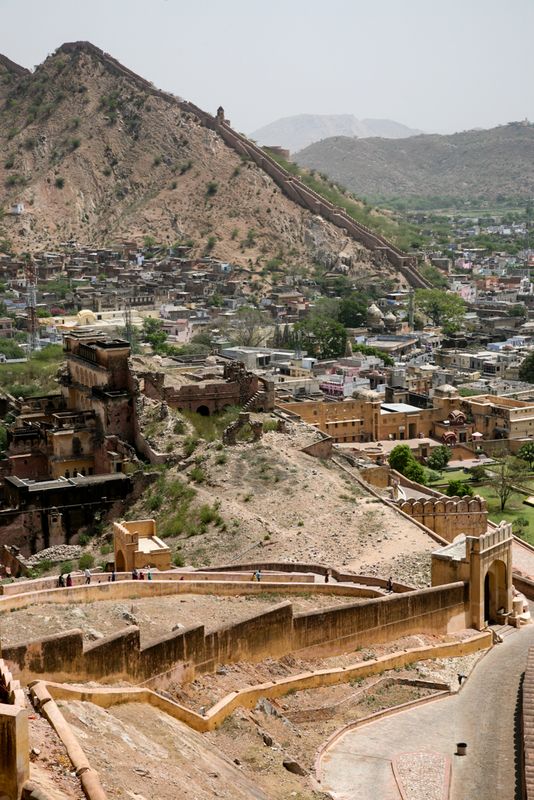 View from the top of the Amber Fort, Jaipur, India