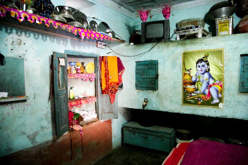 The Women's Area of a Local House, near Nimaj, India