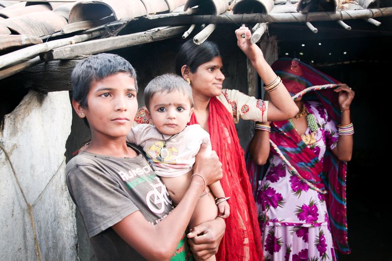 Family Portrait, near Nimaj, India