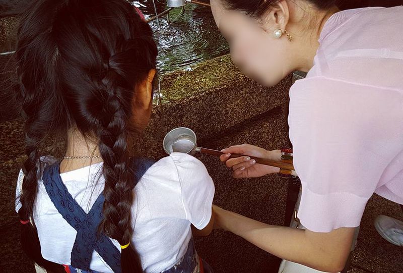 Daughter and Mother at the Shrine, Tokyo, Japan