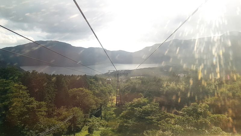 From the Hakone Ropeway Cable Car, Hakone National Park, Japan