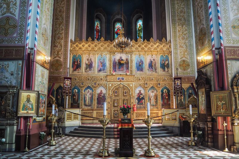 Photograph At the Altar, Alexander Nevsky Cathedral, Tallinn, Estonia
