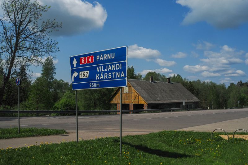 On the Road from Estonia to Latvia