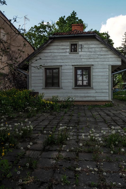 Clocks Adorn the Paving Stones, Cēsis Old Town, Latvia