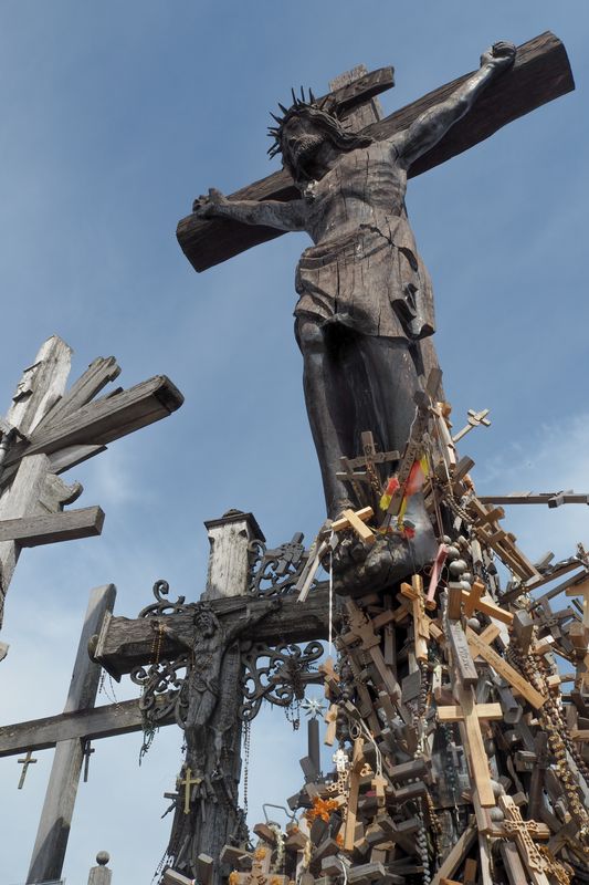 Held Up By Crucifixes, Hill of Crosses, Lithuania