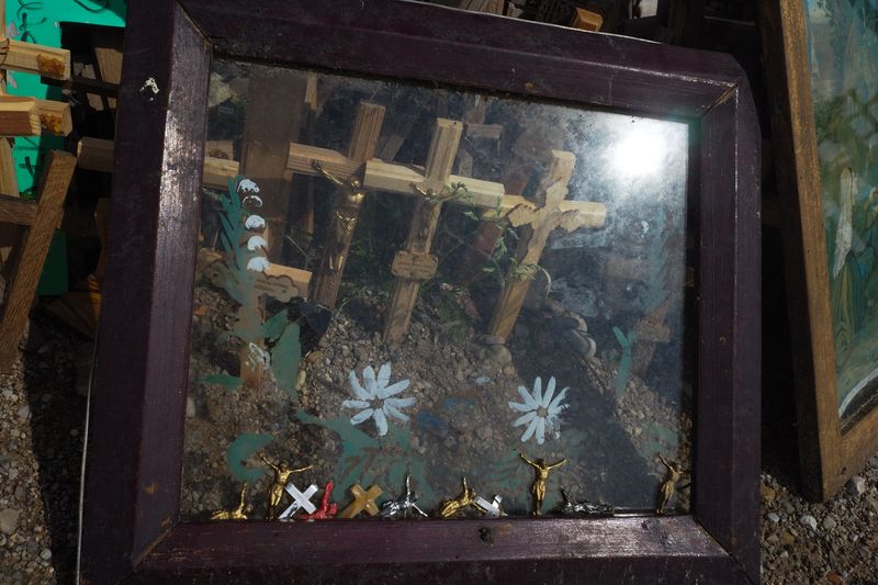 Daisy Frame of Crucifixes, Hill of Crosses, Lithuania