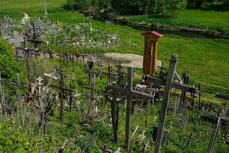 Offerings from Pilgrims, Hill of Crosses, Lithuania