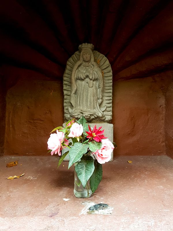 Tucked in a Wall on Benito Jurez Street, Mexico City, Mexico
