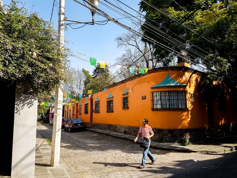 Across the Streets of Coyoacan, Mexico City, Mexico