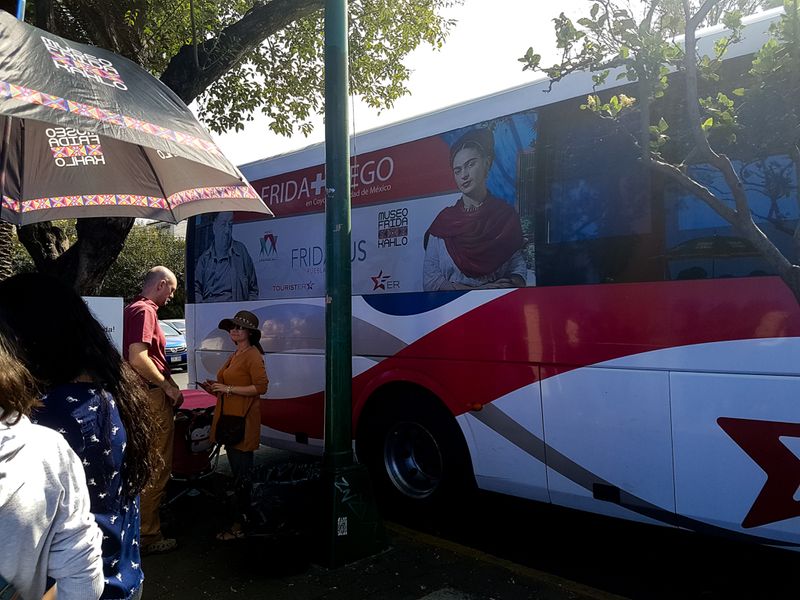 Coach to Frida Kahlo's House, Coyoacán, Mexico City, Mexico
