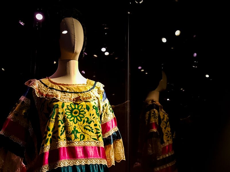 Obscuring the Evidence of Trauma, Frida Kahlo's Wardrobe, La Casa Azul, Coyoacán, Mexico City, Mexico