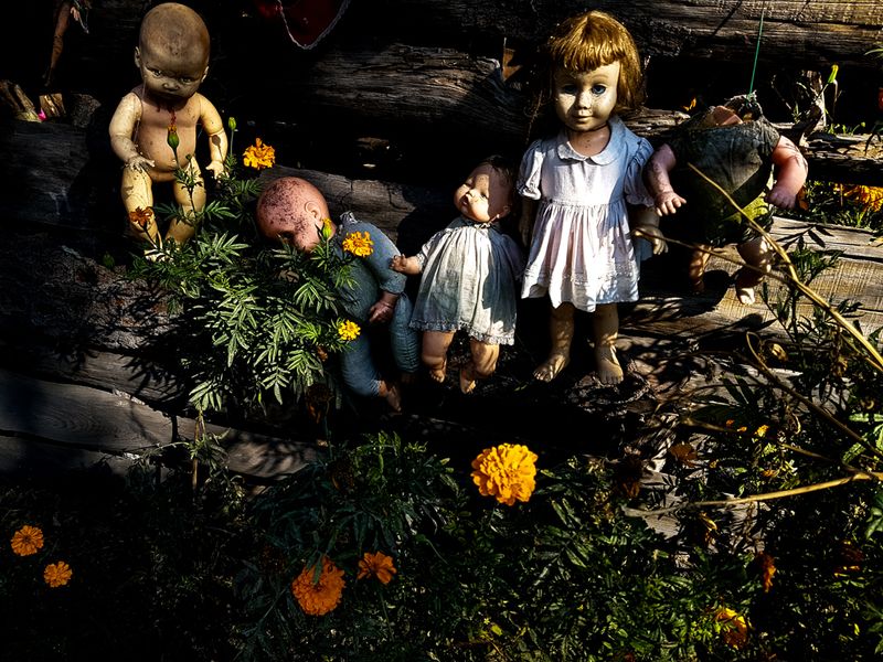 Her Spirit Haunts the Island, Las Islas de las Muecas, Xochimilco, Mexico City, Mexico