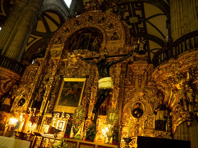 At the Altar of Forgiveness A Sacrifice, Metropolitan Cathedral of Mexico City, Mexico