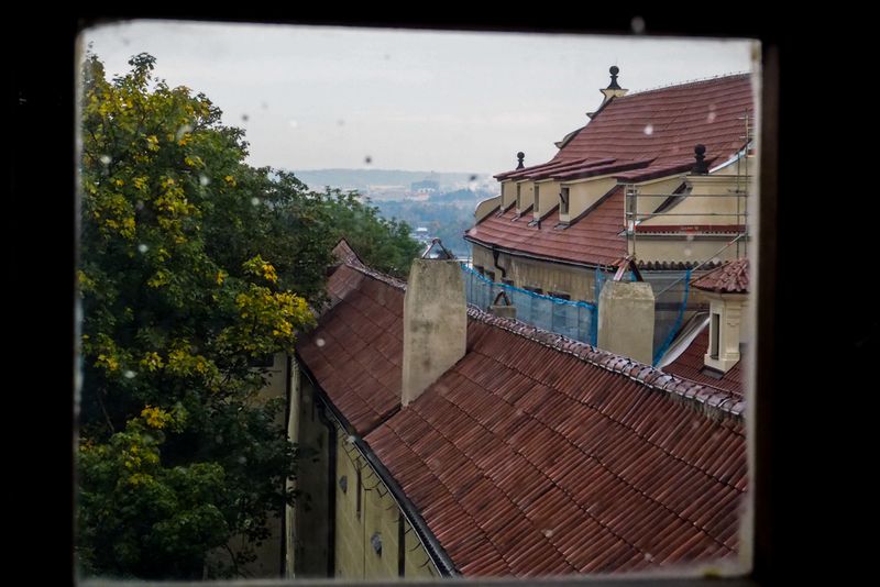 Framing Views of Rooftops, Prague, Czechia