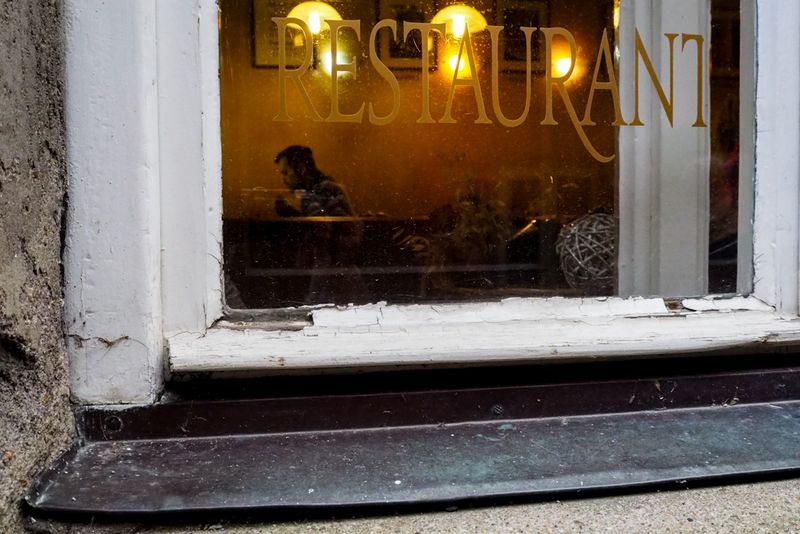 The Glow of the Light of a Restaurant, Prague, Czechia