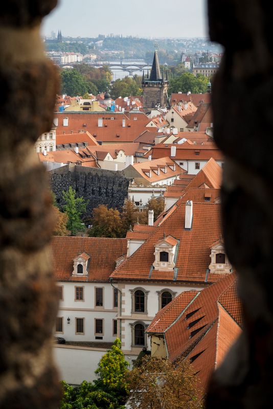 Over Rooftops to Bridges, Prague, Czechia