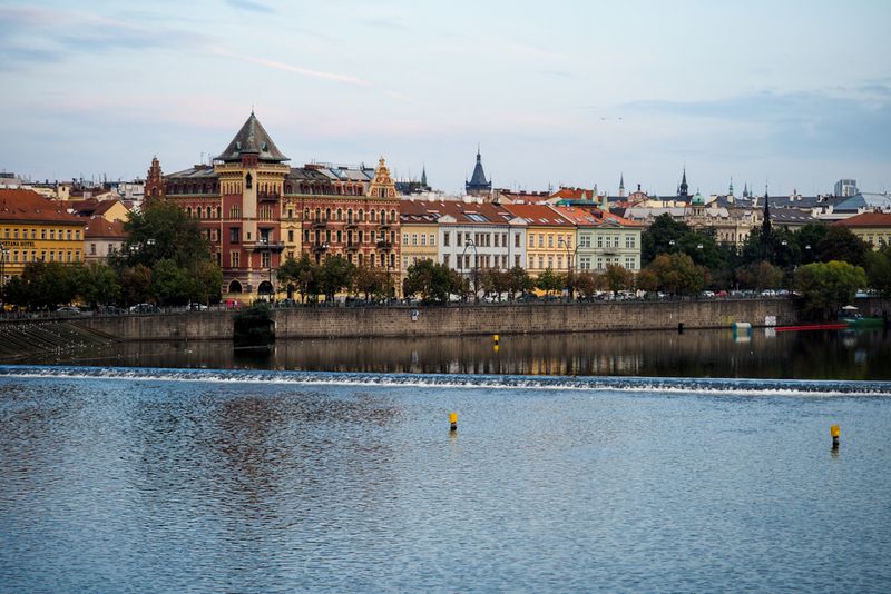 River Vltava and the City, Prague, Czechia