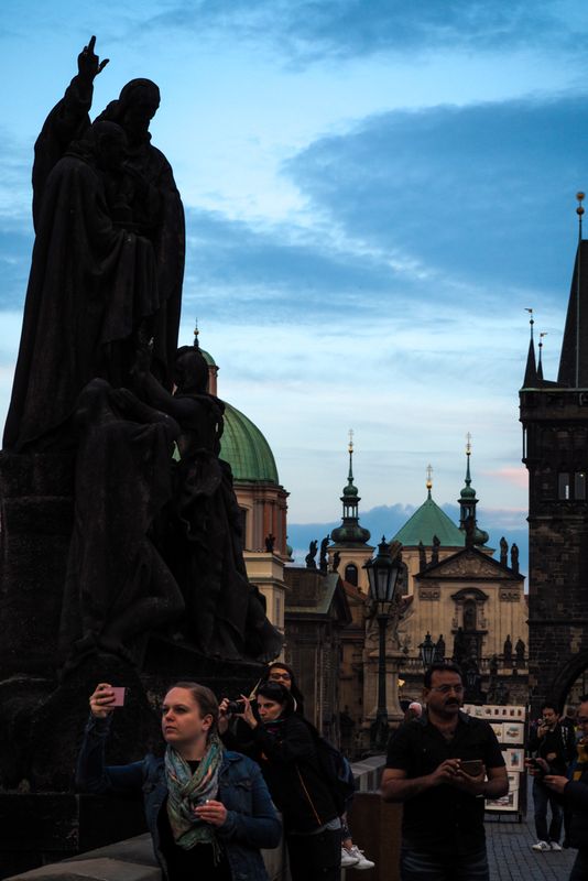 Hands Crafting Photographs, Charles Bridge, Prague, Czechia