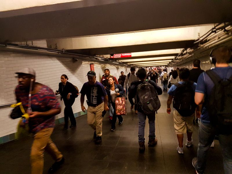 Subway Walkway - New York New York, USA