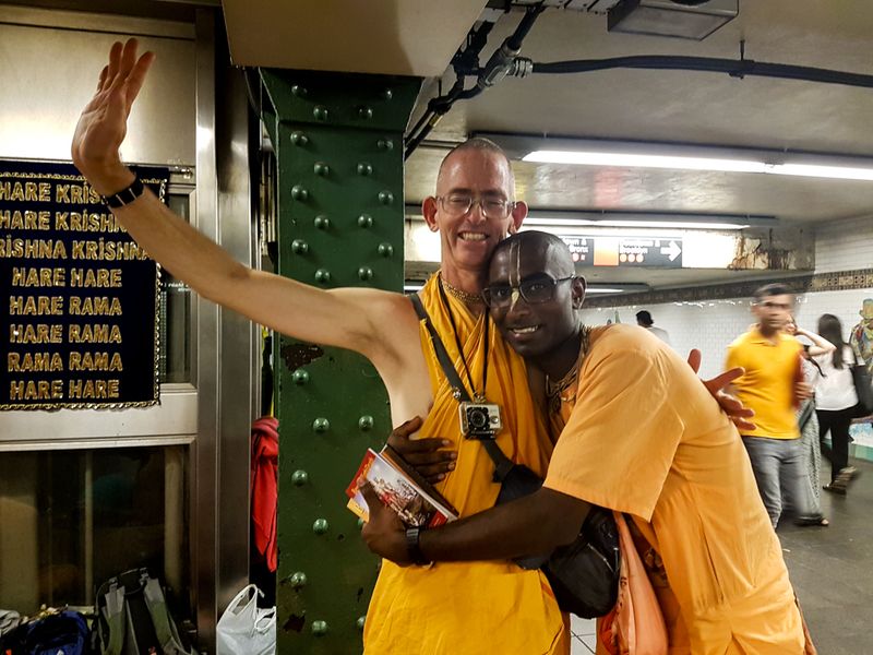 Orange of Hare Krishna, New York City, USA