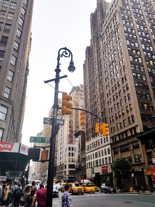 Where W38th Crosses Another Street, New York City, USA