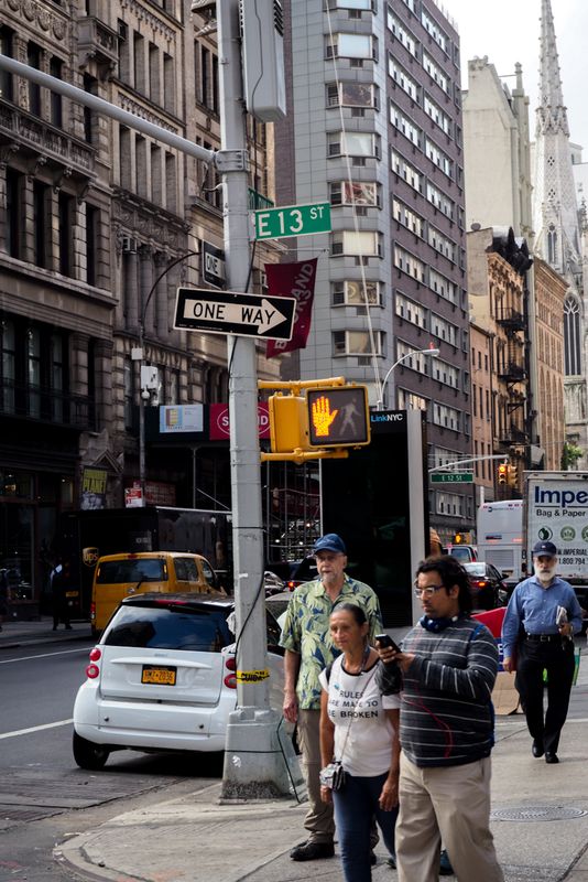 Manhattan Street Scene, New York City, USA