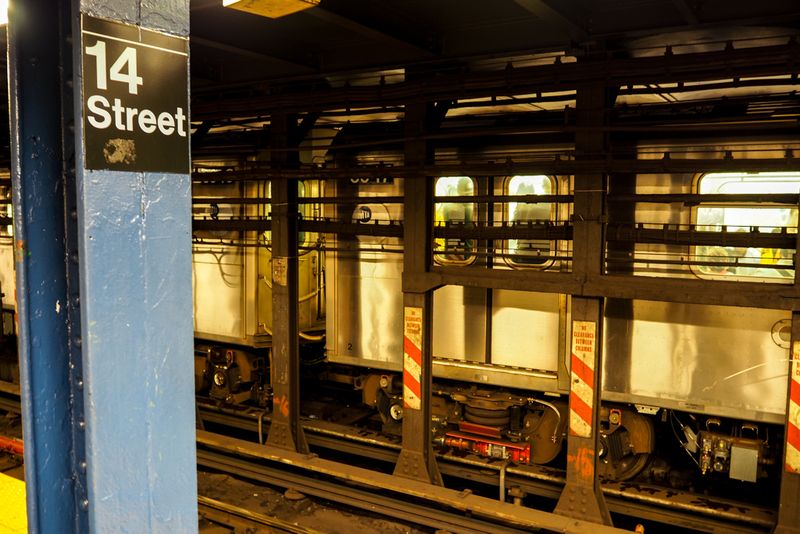 14 Street Subway Workings, New York City, USA