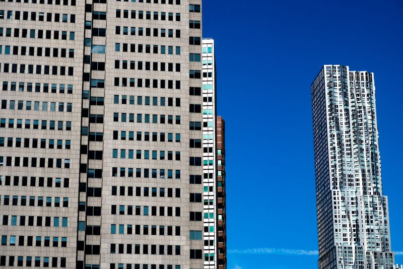 Windows of Skyscrapers, New York City, USA