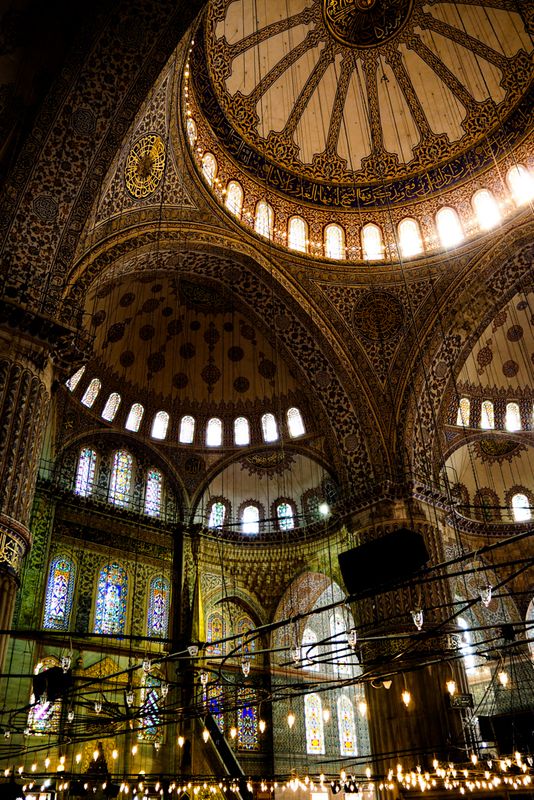 Domes of the Blue Mosque, Istanbul, Turkey