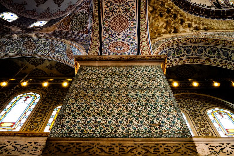 Stained Glass and Painted Patterns, Hagia Sophia, Istanbul, Turkey