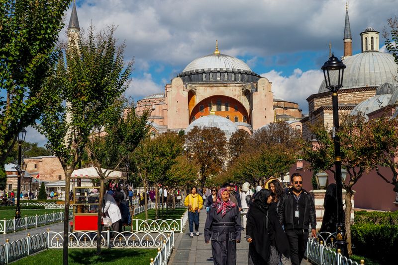 A Backdrop of 'Holy Wisdom', Istanbul, Turkey