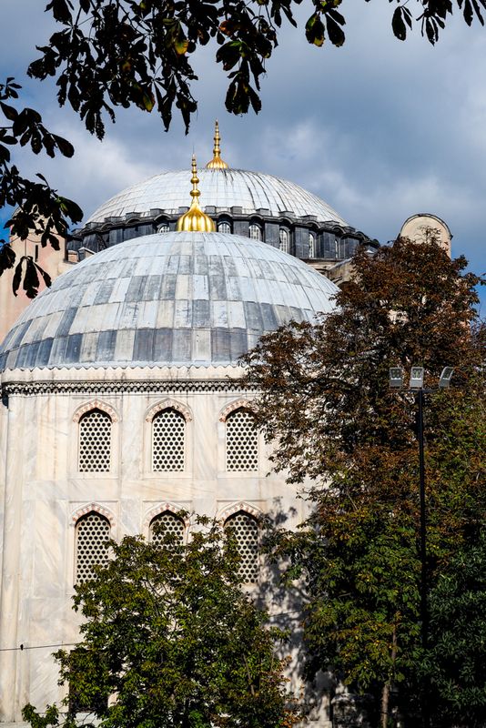 Two Domes of the Blue Mosque, Istanbul, Turkey