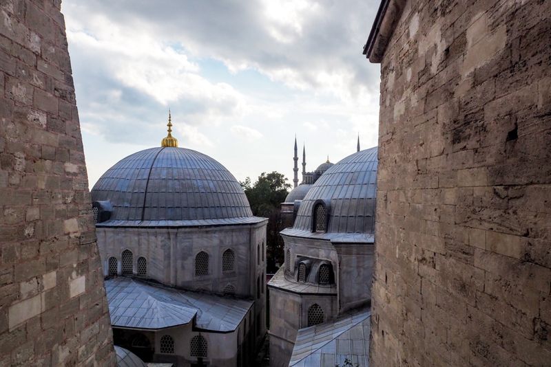 View of Domes from Hagia Sophia, Istanbul, Turkey