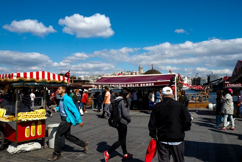At the Market Along the Golden Horn. Istanbul, Turkey