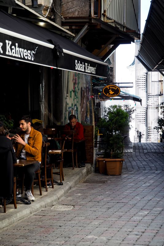 Drinking Coffee in Istanbul, Istanbul, Turkey