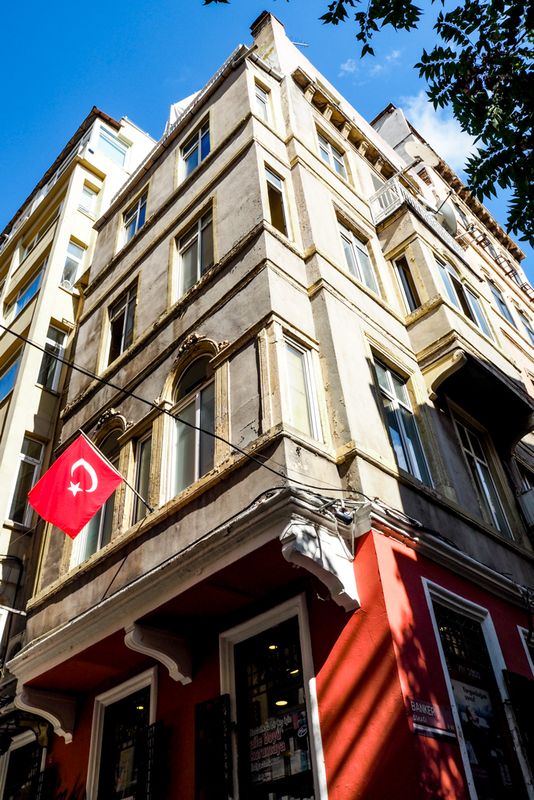 Red of the Flag Red of the Wall, Istanbul, Turkey