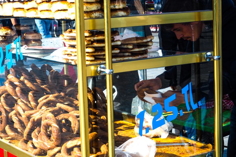 Daily Bread in Turkish Lira, Istanbul, Turkey