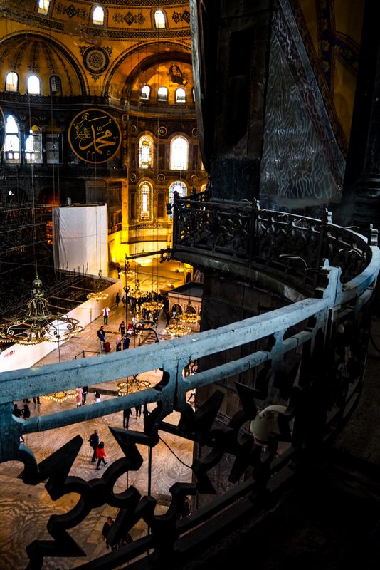 Hagia Sophia Balcony, Istanbul, Turkey