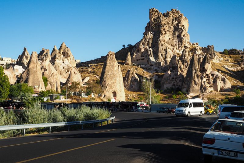 Driving to a Cave Hotel, Goreme, Cappadocia, Turkey