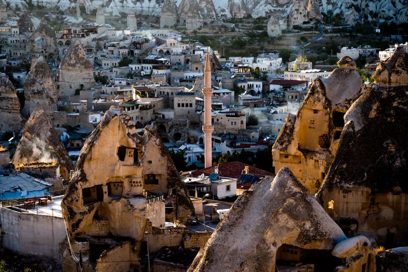 Over the Town of Goreme, Cappadocia, Turkey